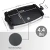 barbecue with 1500 Watt | Electric barbecue 4-8 persons | Portable XXL barbecue griddle for indoor use | Tepaniaky tabl 5