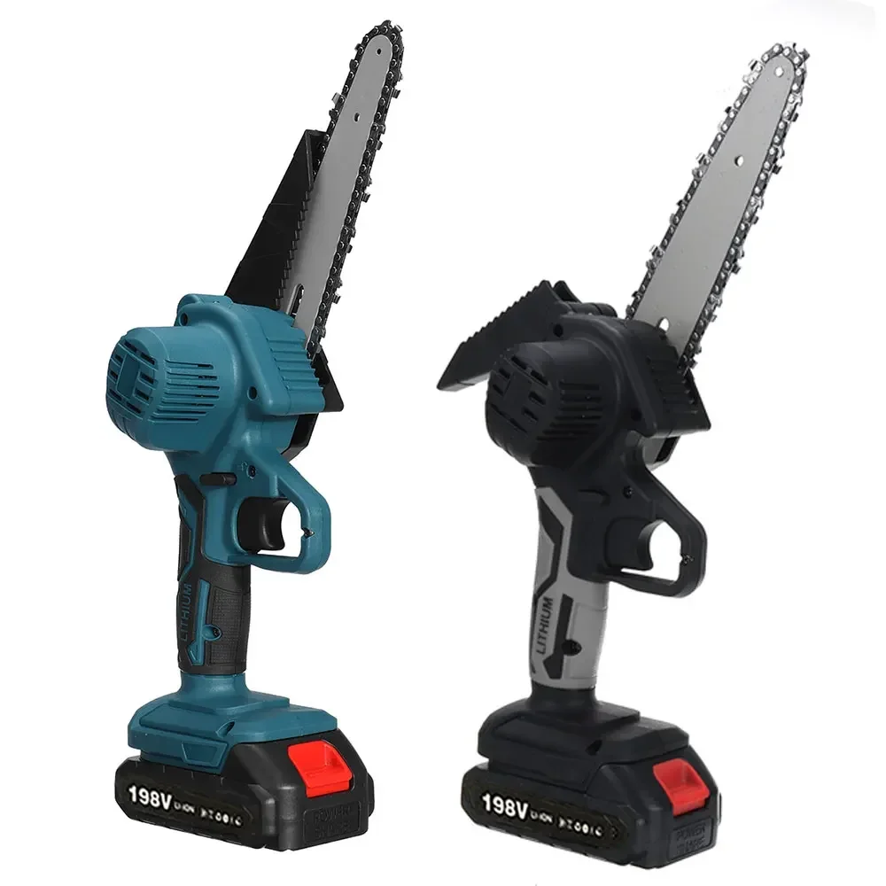 6 Inch Chain Saw Cordless Electric Saw Handheld Garden Logging Chainsaw Wood Cutting Power Tool for Makita 18V Battery 6