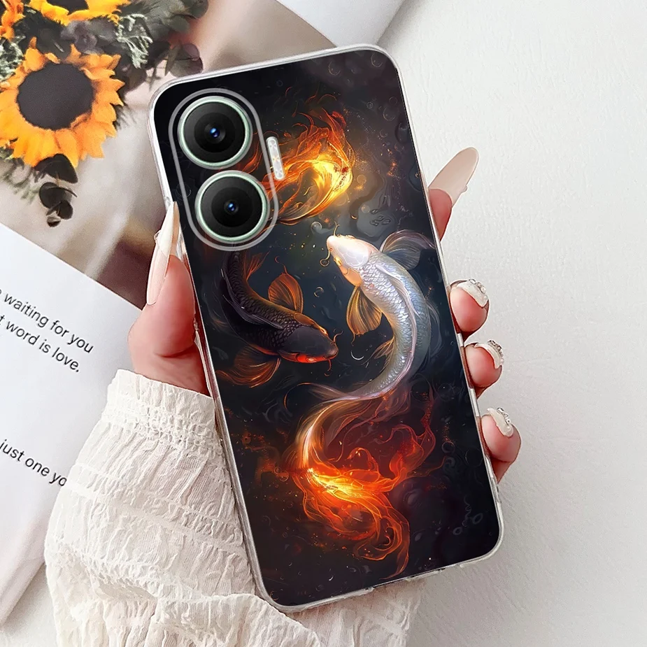 Stylish Painted Soft Silicone Case - Fashionable Protective Cover