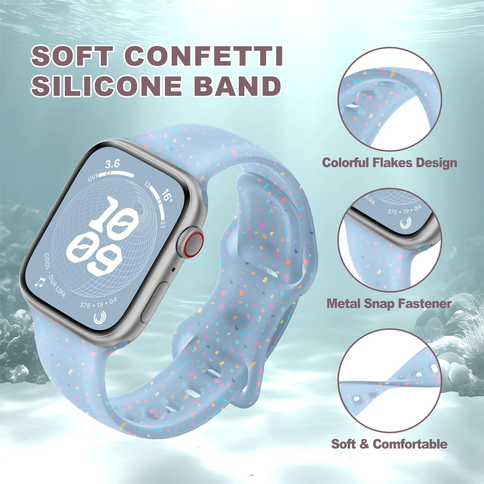 Apple Watch Strap Strap for Apple Watch Ultra 2 40mm-49mm Sport Silicone for Series 9-10