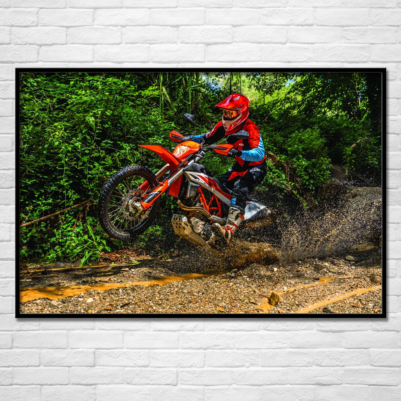 Pinturas de lienzo de arte de pared moderno 690 Enduro R Motocross Dirt  Jump Motorcycle Picture HD Print Posters para decoración de sala de estar -  AliExpress