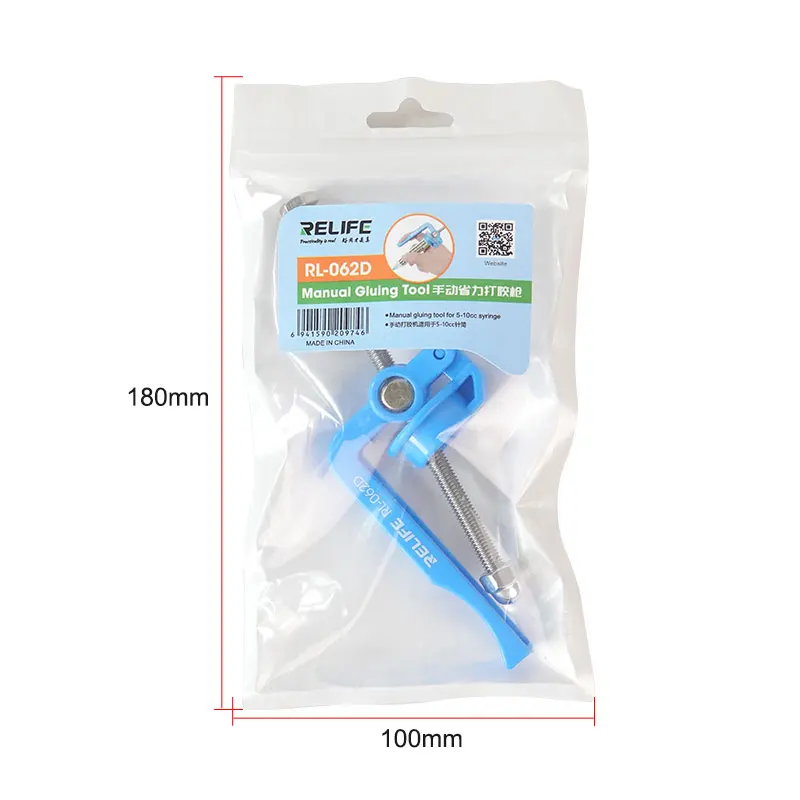 S962687f3a446425f800fd0eaf28cb33dB RELIFE 5CC~10CC Rosin Flux Barrel Extruder Manual Labor-Saving Glue Gun For Syringe Welding Oil, Solder Paste, UV Mask Oil,Glue