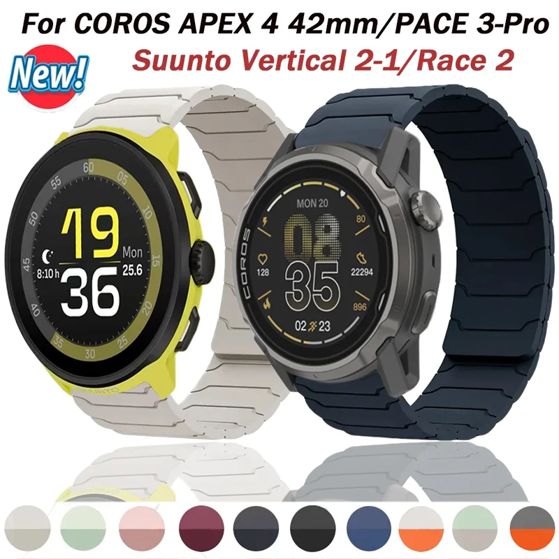Magnetic Silicone Strap - Soft 20mm/22mm Bracelet Wristband