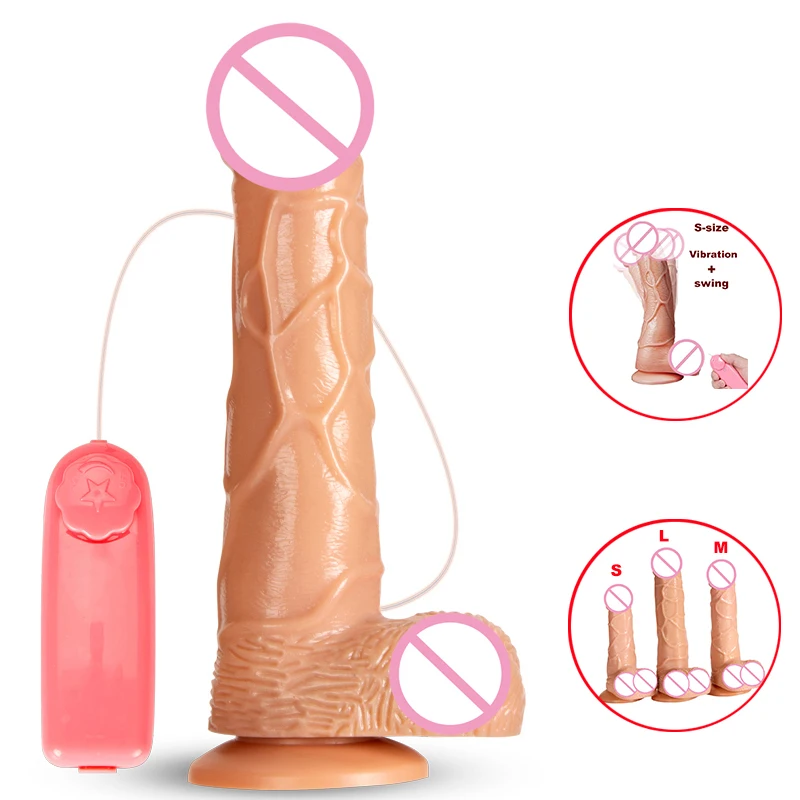 

Realistic Dildo for Women Sex Toys Telescopic Vibrator Penis Strong Suction Cup Vibrators for Women Vibrating Adult Products