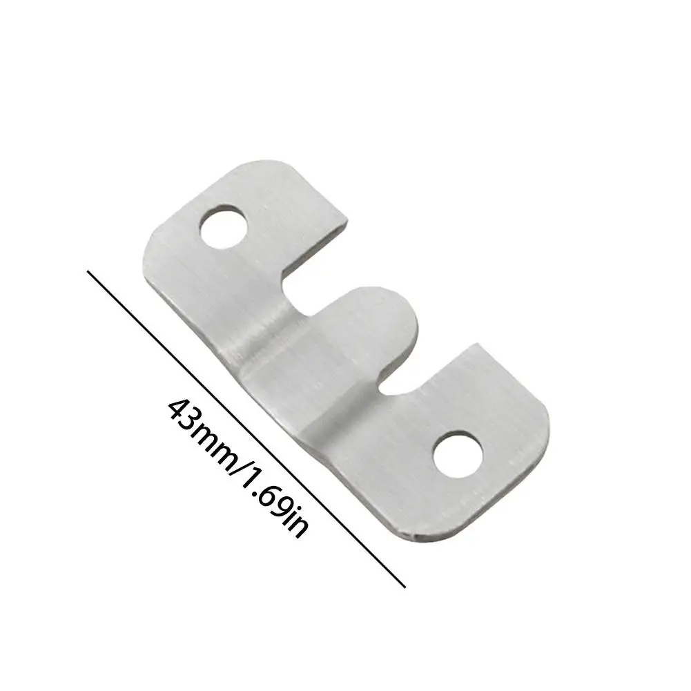 10pcs Stainless Steel Interlock Hanging Buckle Flush Mount Bracket Furniture Connector Wall Picture Frame Hanger Display Hooks