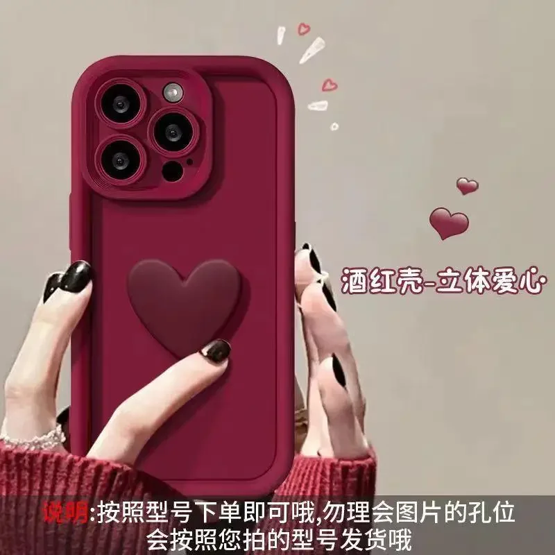 Luxury Cute 3D Love Heart Phone Case - Candy Design Cover