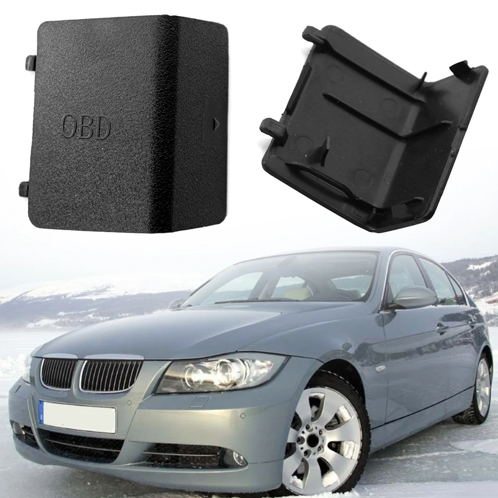 Diagnostic System Protective Shell Casing Black OBDII Plug Trim Cover Car Interior Kick Plate Cover for BMW E90 E91 E92 E93 LHD