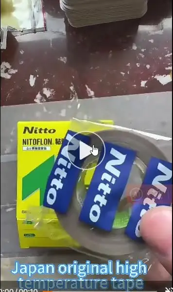 Лидер продаж термостойкая стеклянная ткань нитофлоновая клейкая лента Nitto для