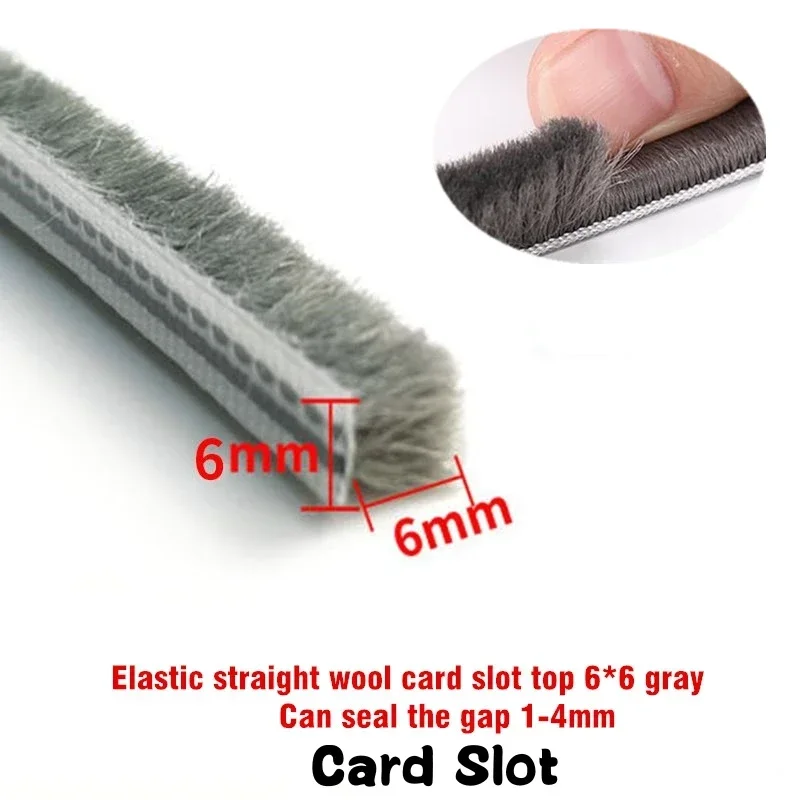 10m Roll Draught Excluder Brush Seal Strip for Sliding Windows and Doors