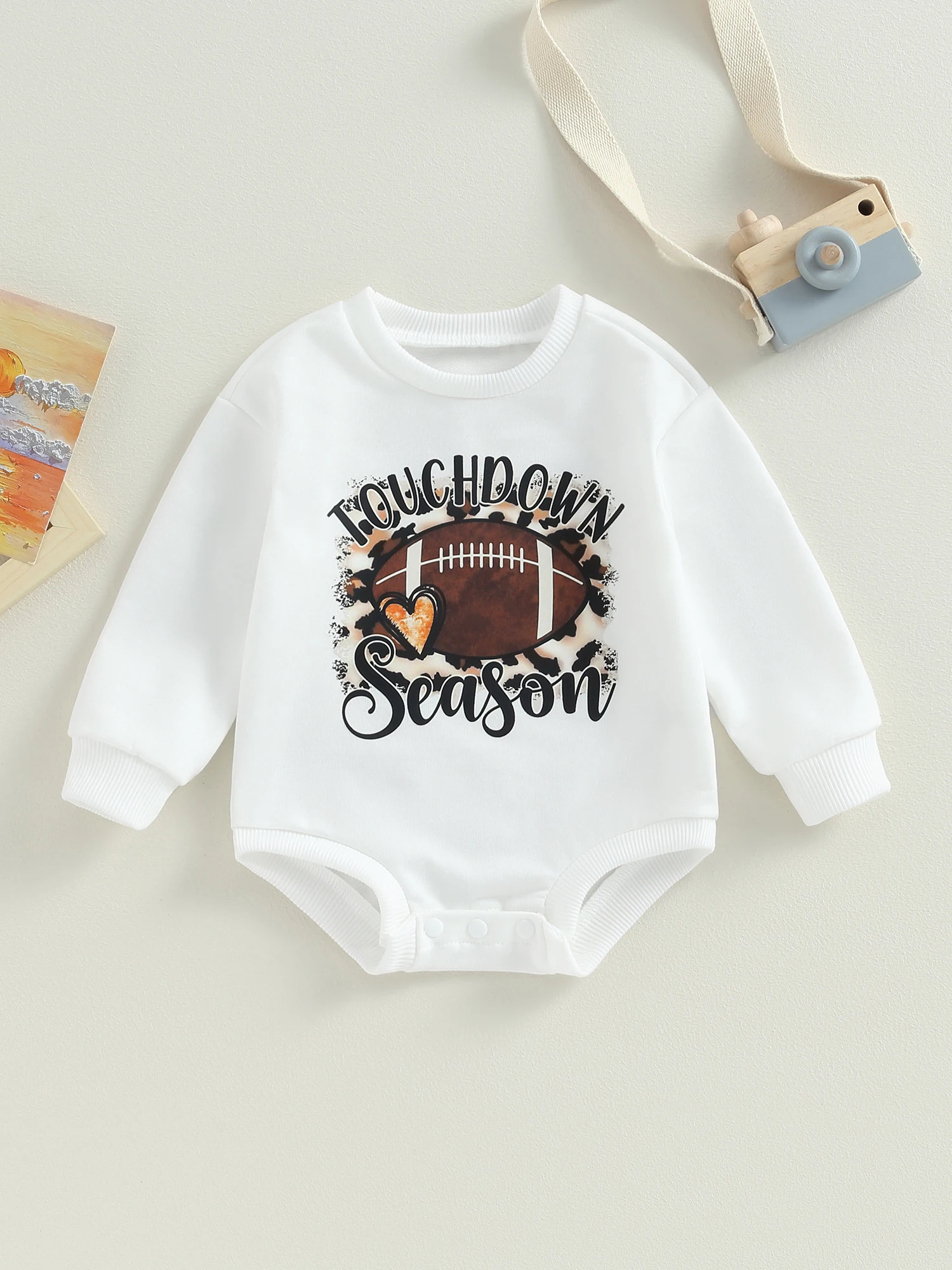 

Adorable Newborn Rugby Football s with Long Sleeves - Perfect Fall and Winter Clothes for Baby Boys and Girls