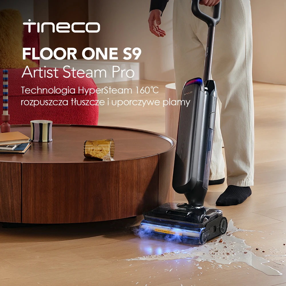 Odkurzacz Tineco Floor One S9 Artist Steam Pro do pracy na mokro i sucho z EU za $941.93 / ~3524zł