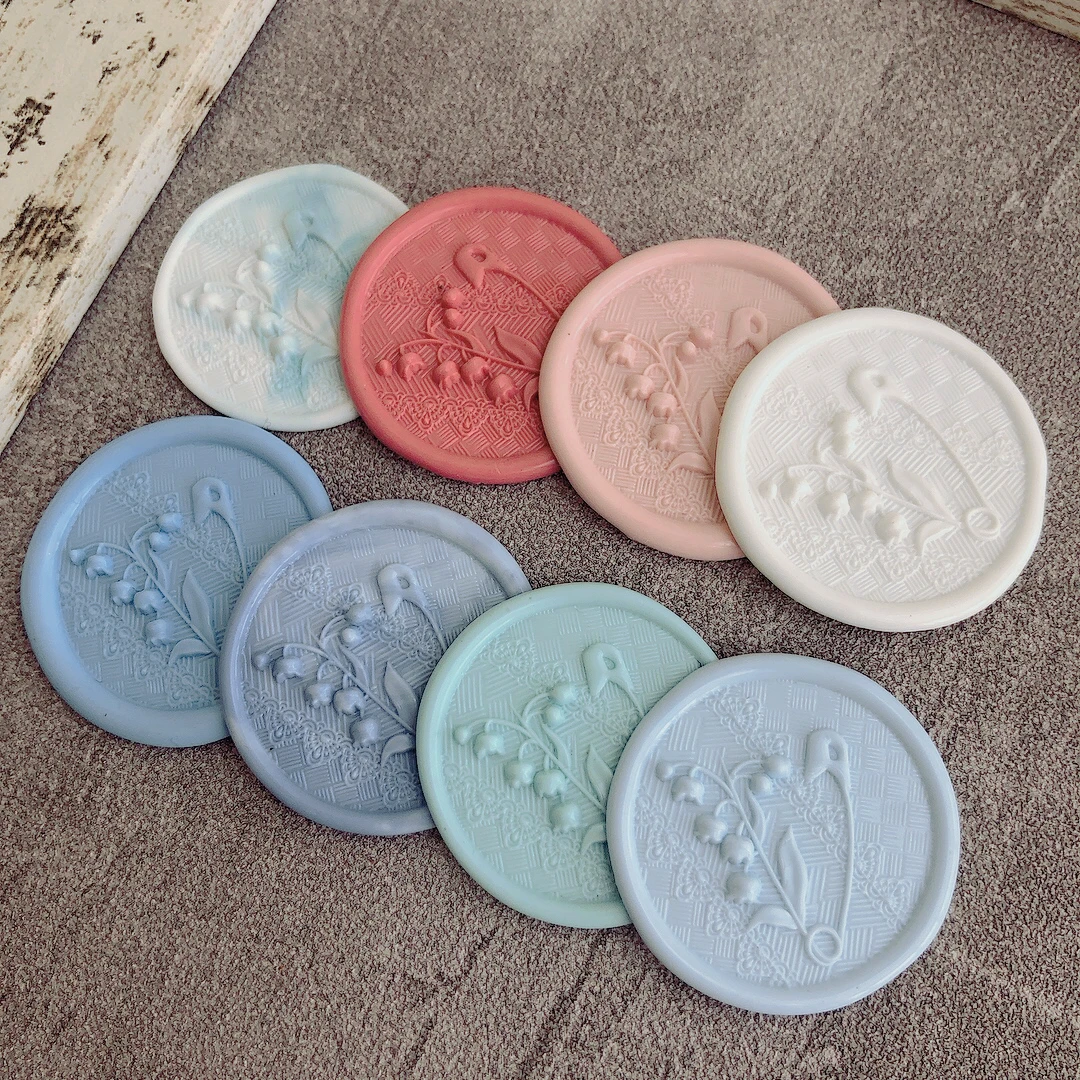 New Personalized Pin Wax Seal Stamp Copper Head Multi-Layer Relief Metal Seal Carved Brass Head Envelope Craft Gift Decoration