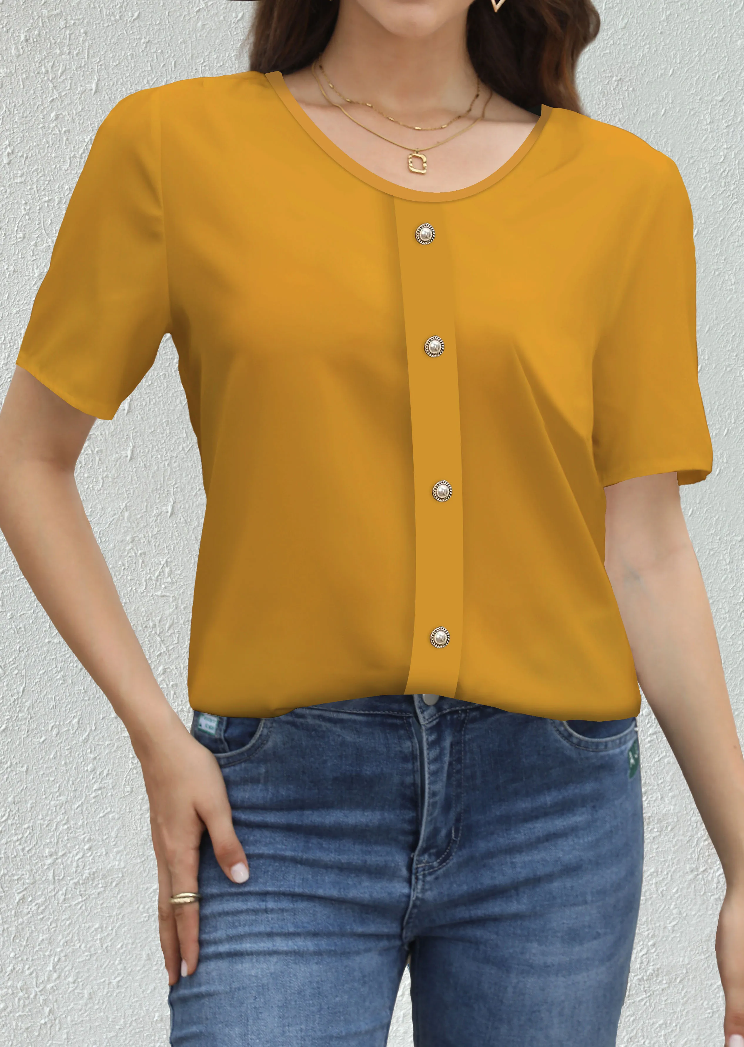 Temperament Loose Woman Shirt Fashion Casual Blouse Elegant long Sleeve Woman Shirt Holiday Weekend Top 3