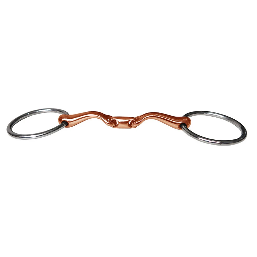 Double Broken Jointed Mouth Elliptical Link Horse Bit Stainless Steel Accessories