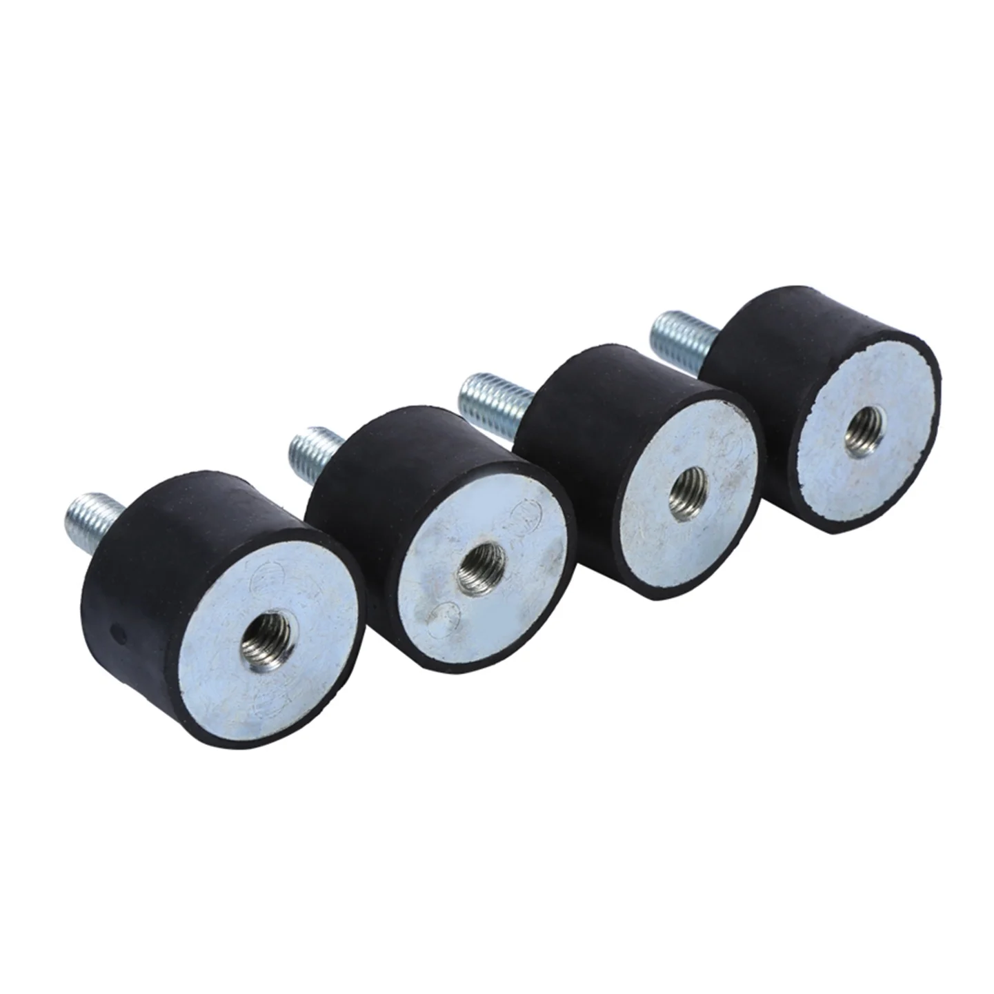 Shock Absorber Buffer Shock Absorber Shock Absorber Insulator Shock Absorber Protector Shock Absorber Cushion Shock Absorbing Tower Parts 4Pcs M8 M6 Male To Female Thread Rubber Shock Absorber Crash Pad Damper Bobbin Mount Anti Vibration Isolator Auto Repair Tools