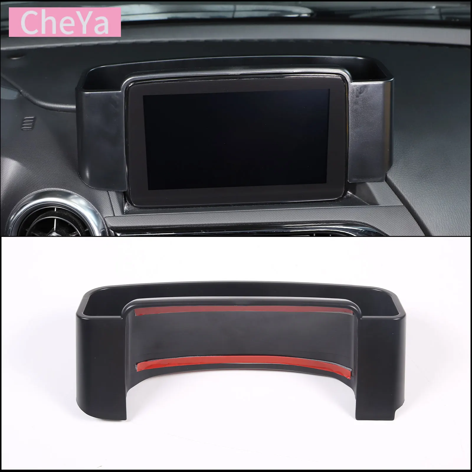

ABS Car Central Control Navigation Screen Rear Storage Box Mobile Phone Tray for Mazda MX-5 2016-2023 Interior Accessories LHD