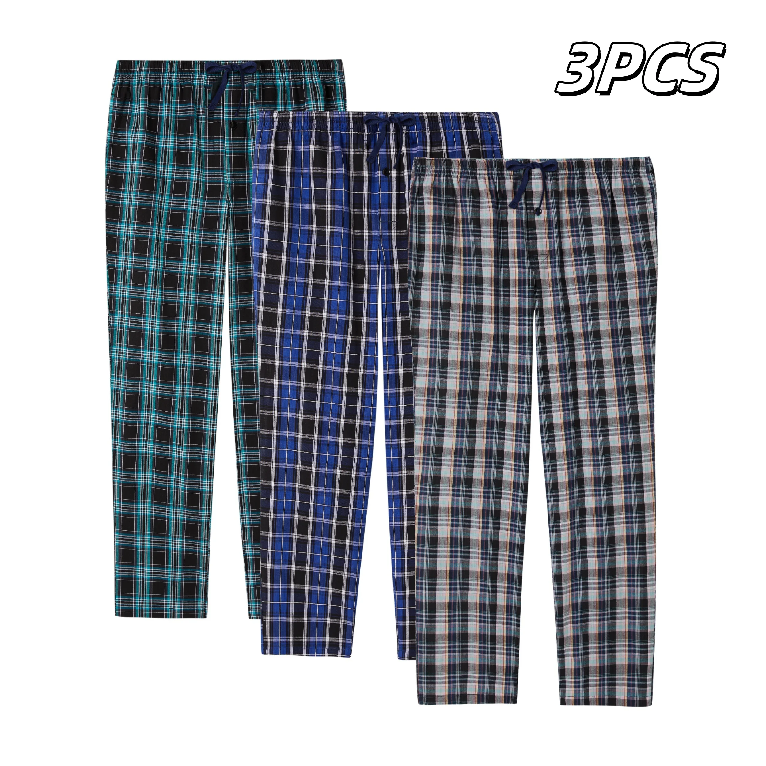 Acheter Boxer Ample En Maille Pour Hommes, Pyjama, Vêtements De Nuit, Pantalon Court De Bain, M-4XL