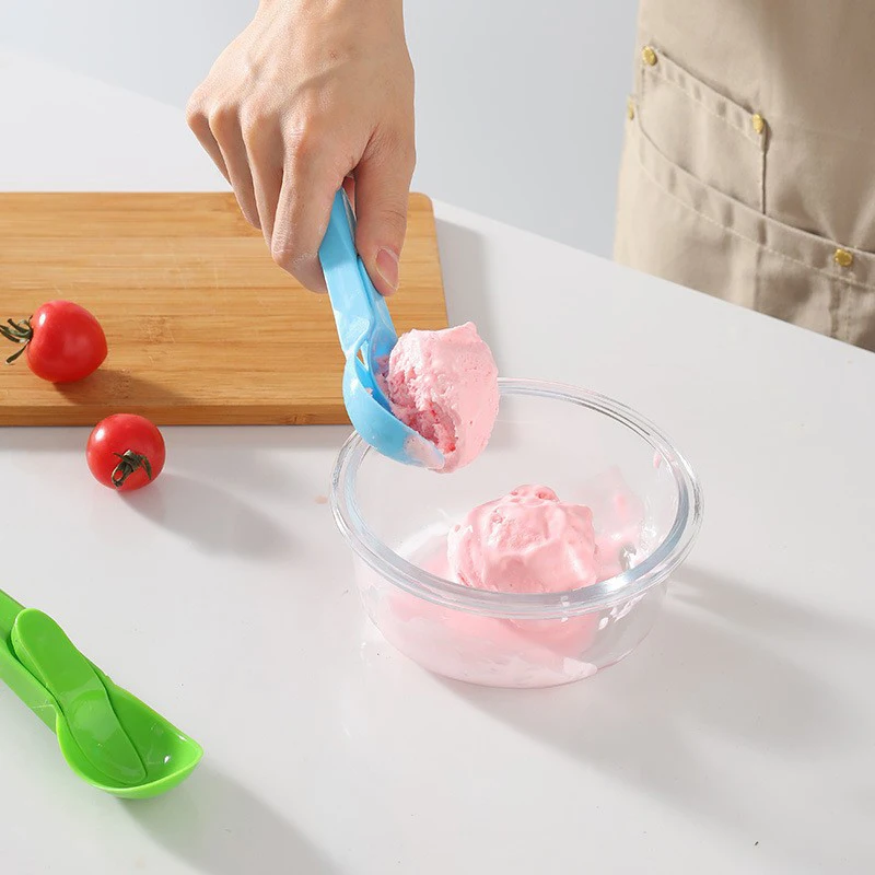 Plastic Thickened Ice Cream Spoon Ice Cream Spoon Dessert Fruit Dig Yogurt Pudding Tableware Specialty Spoons