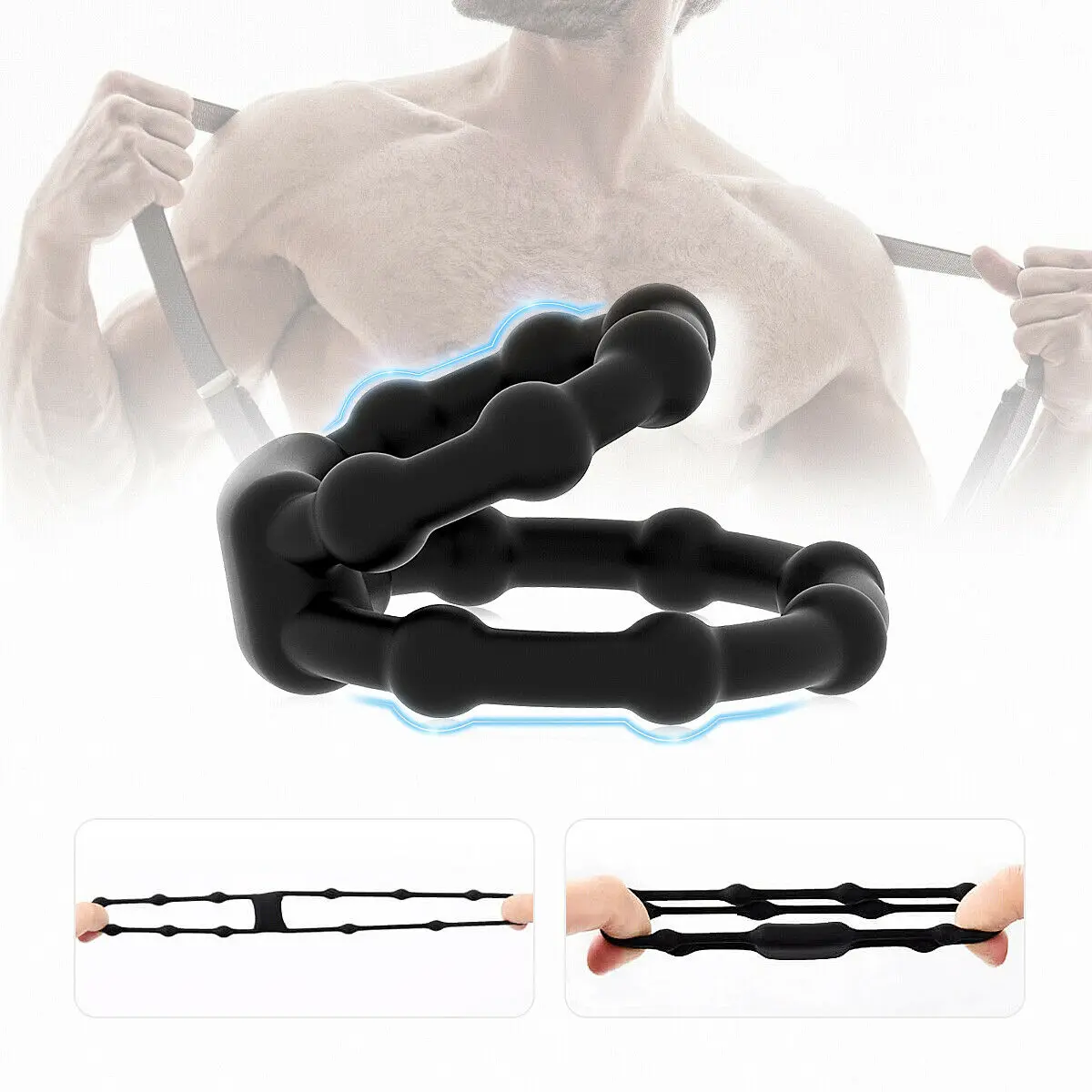 Semen Cock Penis Ring Flash In The Night Reusable Silicone Scrotum Penis Enlargement Delay Ejaculation Men Masturbation Toy Penis Rings