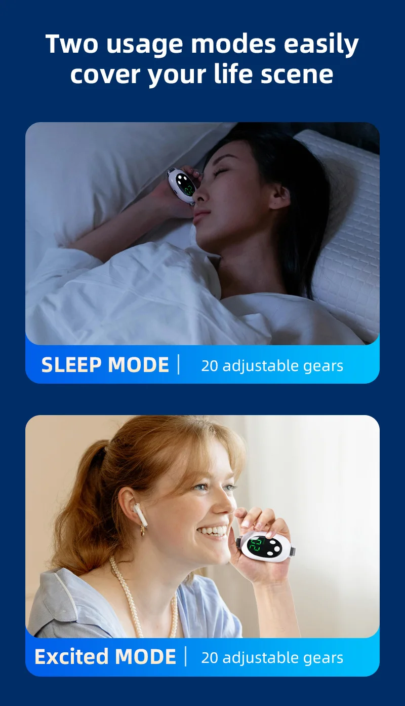 Description Picture 6 of itemSmart Sleep Aid Device Relaxation Treatment Insomnia Relieve Pulse Stimulation Sleep Device Night Anxiety Therapy Relaxatio