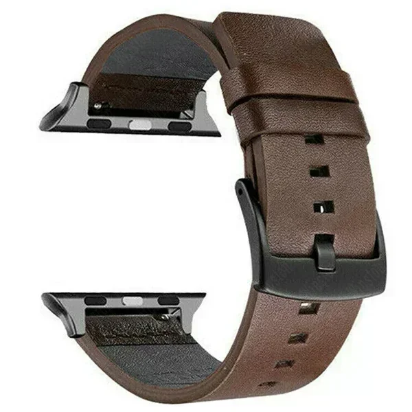 Echt Lederen Band Voor Apple Watch Ultra 2 Band 49Mm 9 8 7 45Mm 41Mm Hoge Kwaliteit Band Voor Iwatch Serie 6 Se 5 4 44Mm 40Mm