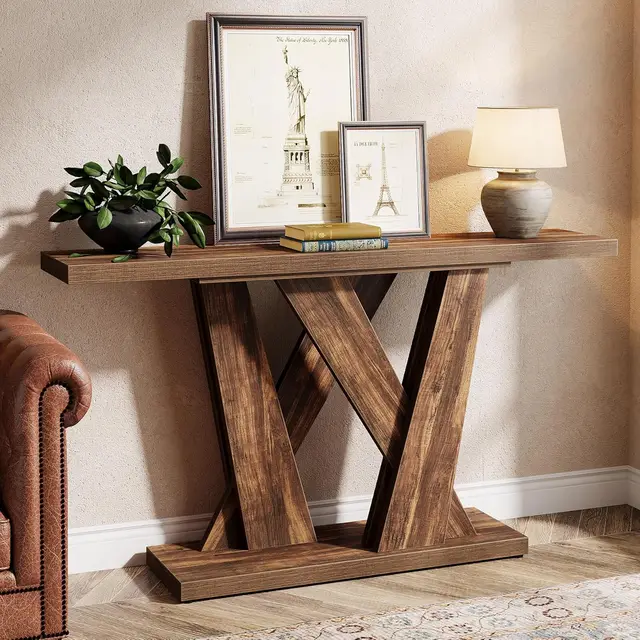 Farmhouse Entryway Table Rustic Brown Farmhouse Entryway Table Rustic Brown