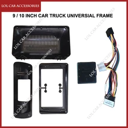 LCA 9 / 10 Inch Car Truck Universial Frame Car Radio Android MP5 Player Casing Frame 2Din Head Unit Fascia Dash Cover Panel