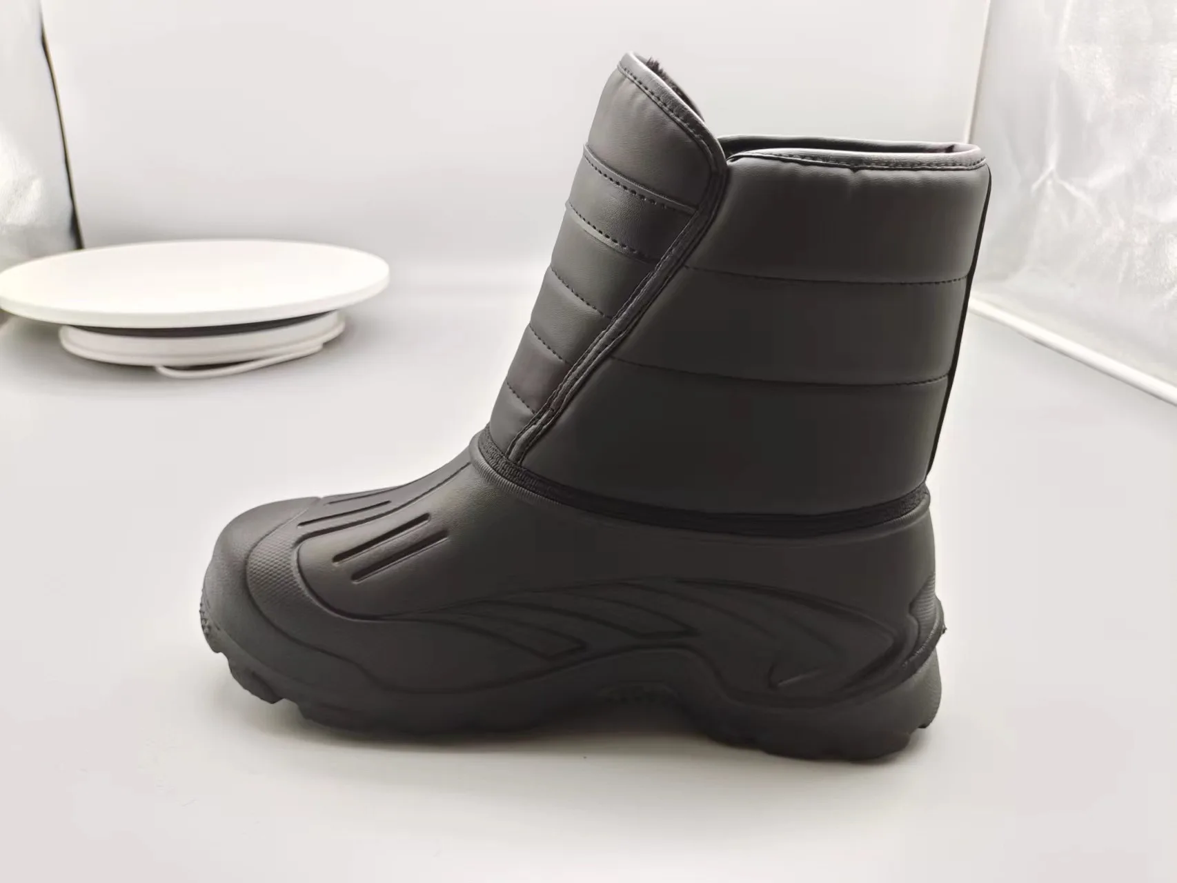36-46 Waterproof Fishing Snow Boots Men Women Winter Thick Plush Warm Cotton Shoes Lightweight Anti slip Outdoor Wading Boots