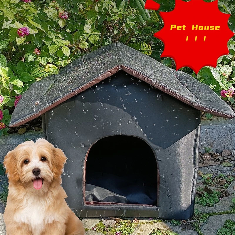 Waterproof Outdoor Pet House Thickened Cat Nest Tent Cabin Pet Bed Tent