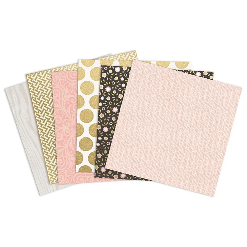 Rose Gold Scrapbook Paper