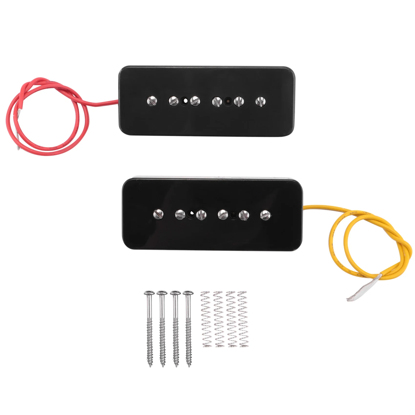 Set Di Neck Bridge Soap Bar P90 Pickup Alnico 5 Pickup Per Chitarra Elettrica Single Coil Parti Per Chitarra Nero