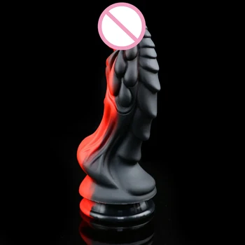 Soft Silicone Dragon Dildo Animal Dildo Vaginal Prostate Massager Monster Big Penis Dildos for Anal Sex Toys for Women Strap on 3