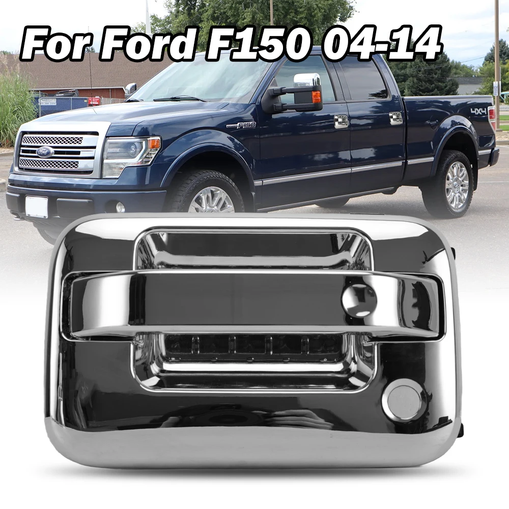 

Chrome Door Handle Assembly for Ford F150 2004 2005-2014 ABS with Keypad Hole 8L3Z1522405AA-PFM Outer door handles Front Left