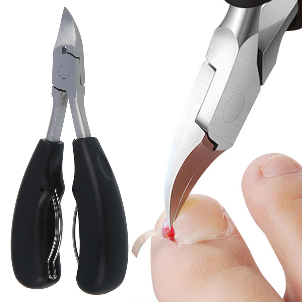 Toe Nail Clipper Nail Clippers 2/1pc Nail Scissors Toe Nail Clippers Stainless Steel Toenails Trimmer Thick Dead Skin Remover