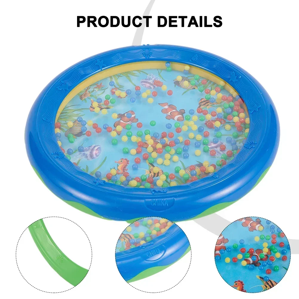 Kid Child Gentle Ocean Wave Sea Sound Bead Drum Musical percussion instruments Percussion Musical Educational Instrument Toys For Baby Early Learning Gifts