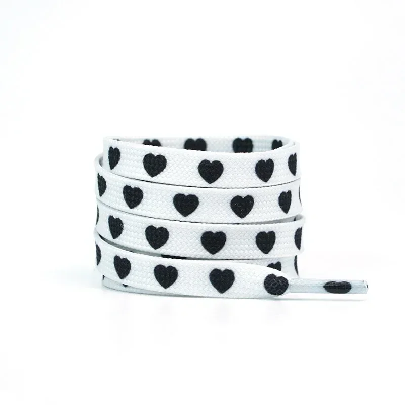 Romantic Pink Heart Shoelaces for Valentine's Day Sneakers