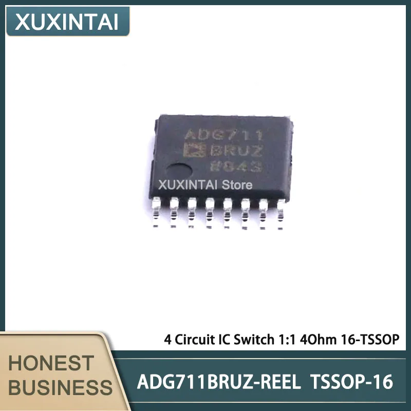 

10 шт./партия, новые оригинальные светодиодные выключатели ADG711BRUZ 4 Circuit IC 1:1 4 Ом 16-TSSOP
