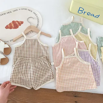 Baby Plaid Summer Outfit 1