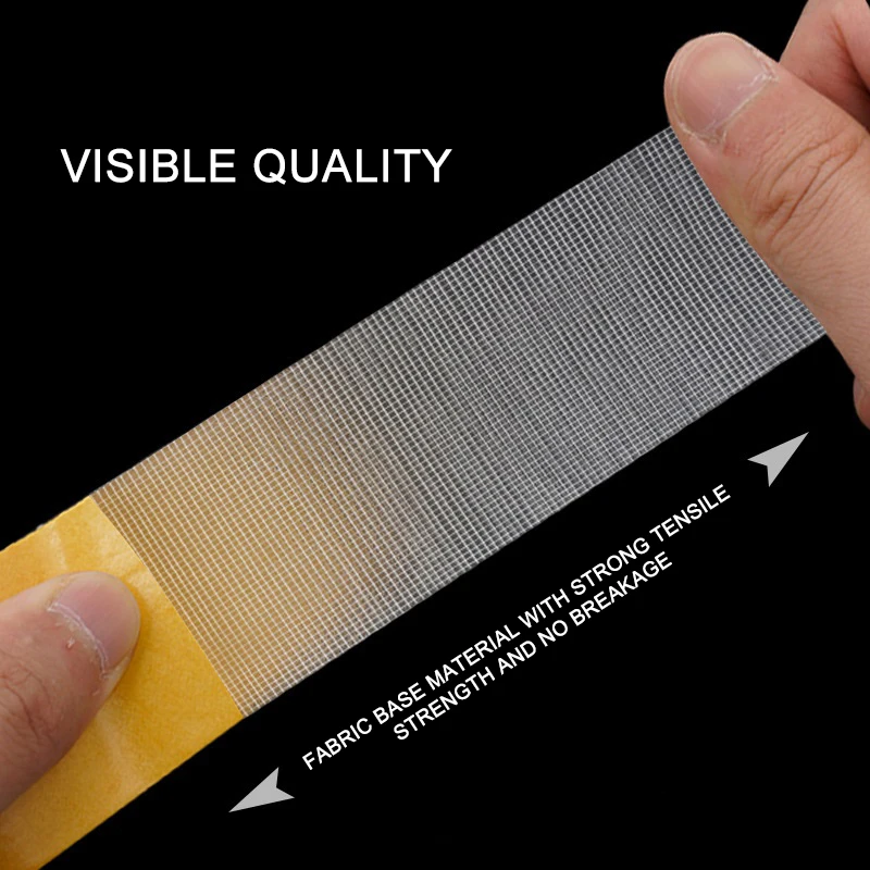 Double Sided Cloth Base Tape Powerful Translucent Mesh Cloth Base Double Sided Tape Traceless High Viscosity Carpet Adhesive Speaker Magnet