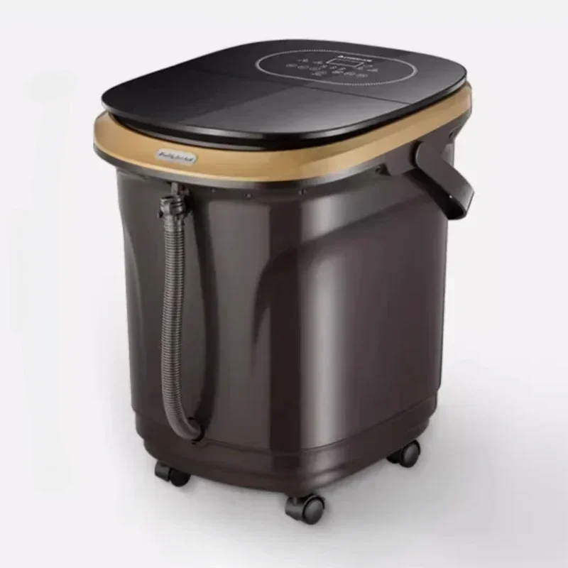 Fully automatic foot bath tub for home use - high-depth calf bath tub, constant temperature heating, massage 6