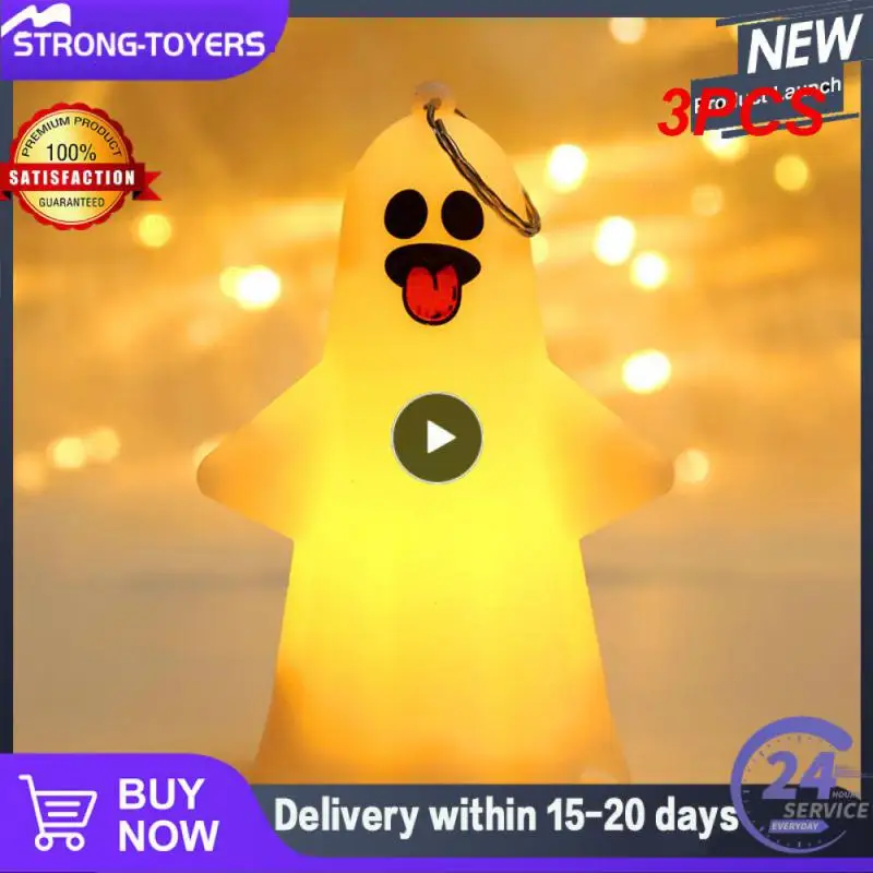 

3 шт. красивые портативные украшения для Хэллоуина, изящное освещение, модные детские портативные прочные милые ночники