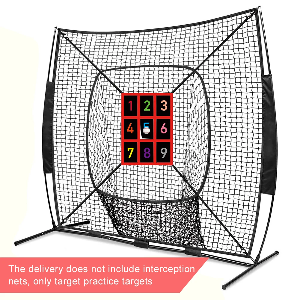Portable Baseball and Softball Practice Net with Adjustable Strike Zone for Hitting, Pitching, and Catching