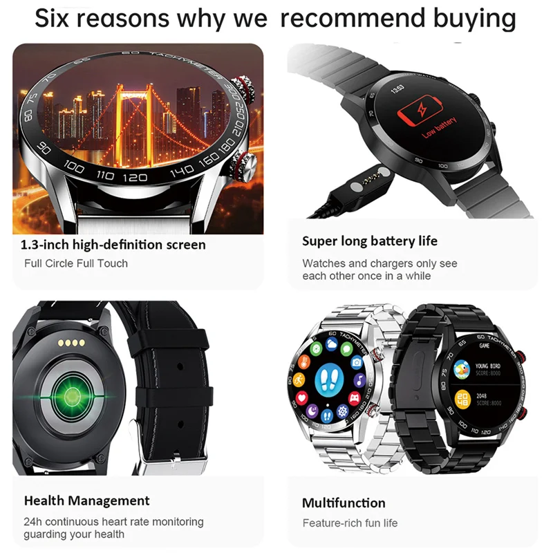 2022New AMOLED 390*390 HD ũ Ʈ ġ   ȭ ü    SmartWatch