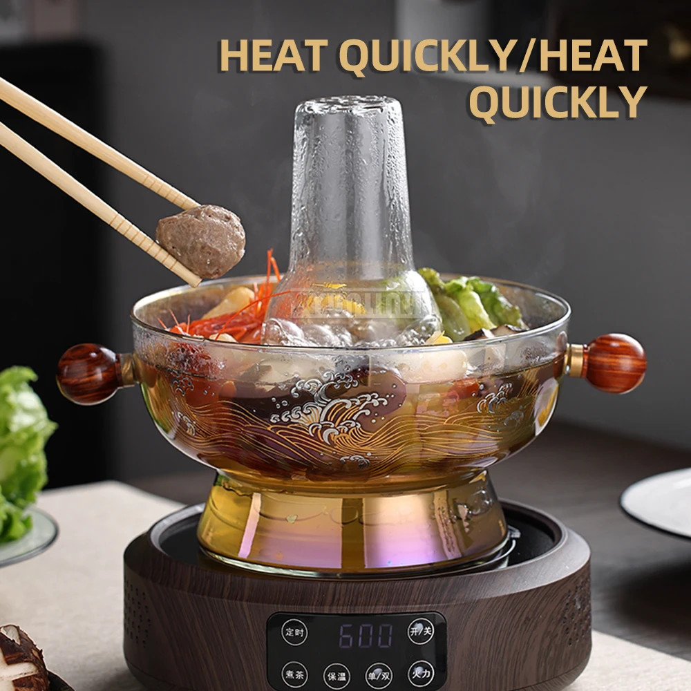 Household Elektrisch Hotpot Cooker Mini Electric Ceramic Stove Hot Pot Machine Cuisiniere Electrique 2