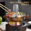 Household Elektrisch Hotpot Cooker Mini Electric Ceramic Stove Hot Pot Machine Cuisiniere Electrique 2