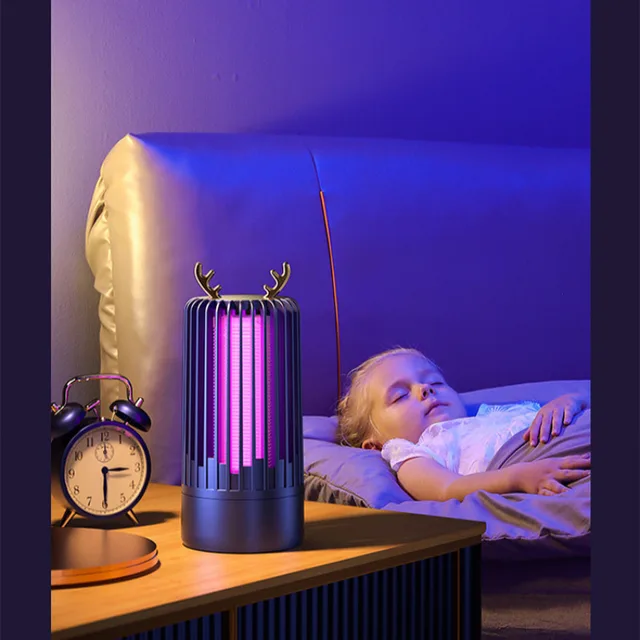 Usb Forgás Szúnyog Csapda Intelligens Szúnyoggyilkos Könnyű Elektromos Ütés Szúnyogriasztó Kültéri Kártevő Gyilkos Lámpa - Image 4