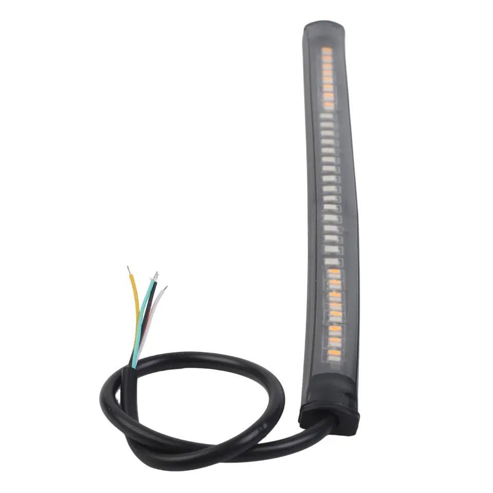 Luce Freno Posteriore Per Moto, Universale, Flessibile, Colore Rosso, 12V, Connessione A 3 Fili, Facile Installazione