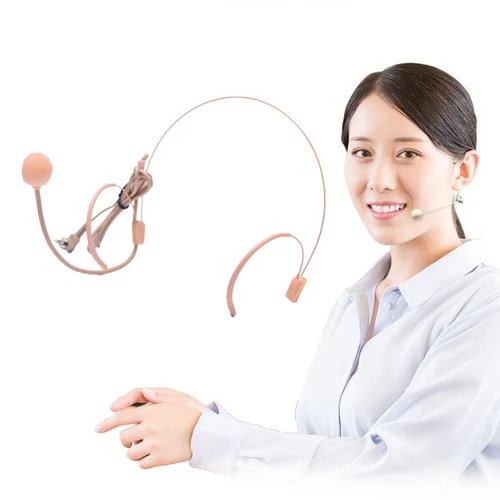 일렉트릿 콘덴서 헤드웨어 헤드셋 마이크, 노래방 무선 송신기용 나사 잠금 플러그 마이크, 업그레이드 버전, 3.5mm 2