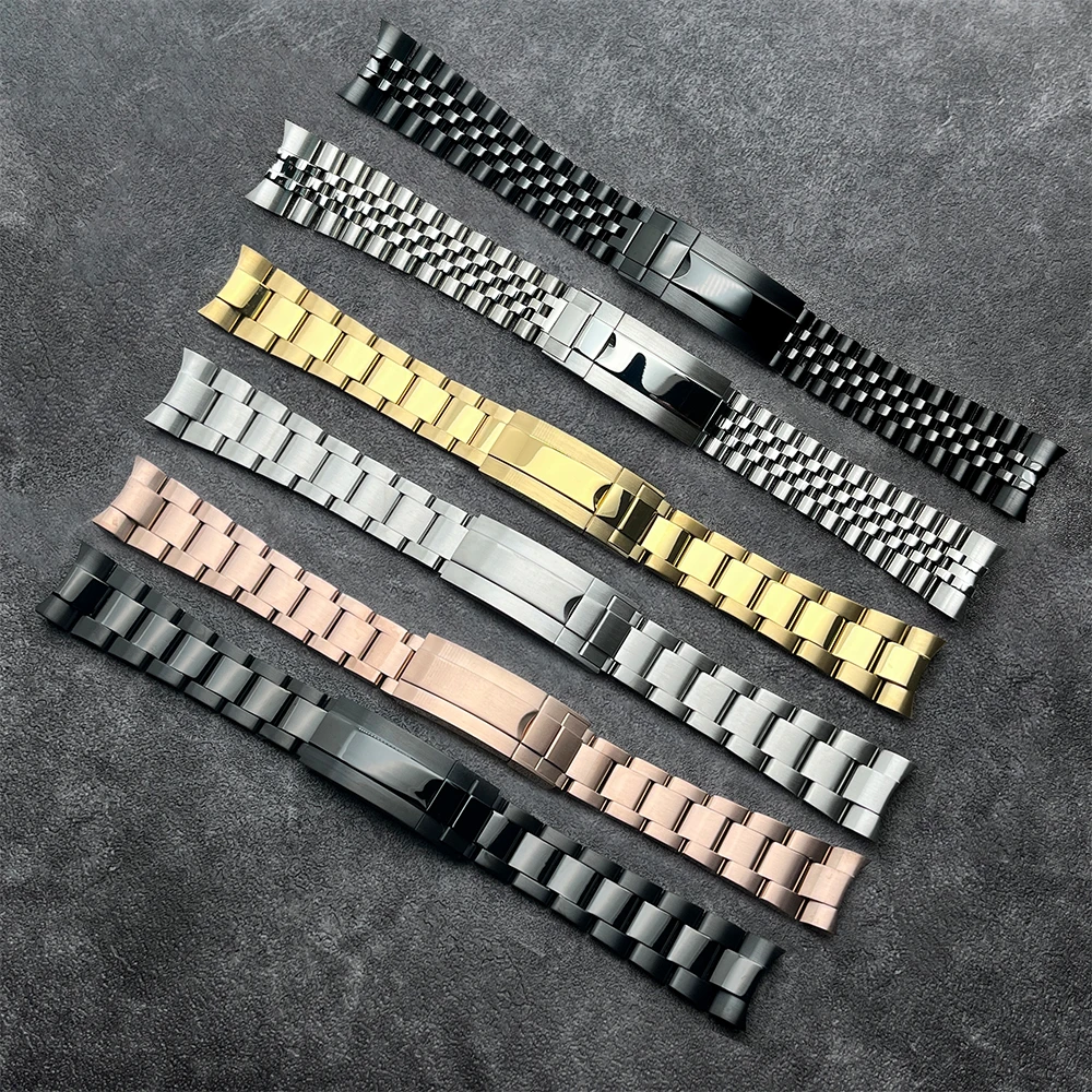 

20mm Date just 316L Precision Steel strap Watch Reassembly Watch Accessories