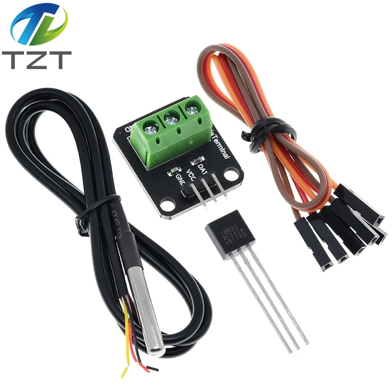 DS18B20-Temperature-Sensor-Module-Kit-Waterproof-100CM-Digital-Sensor ...